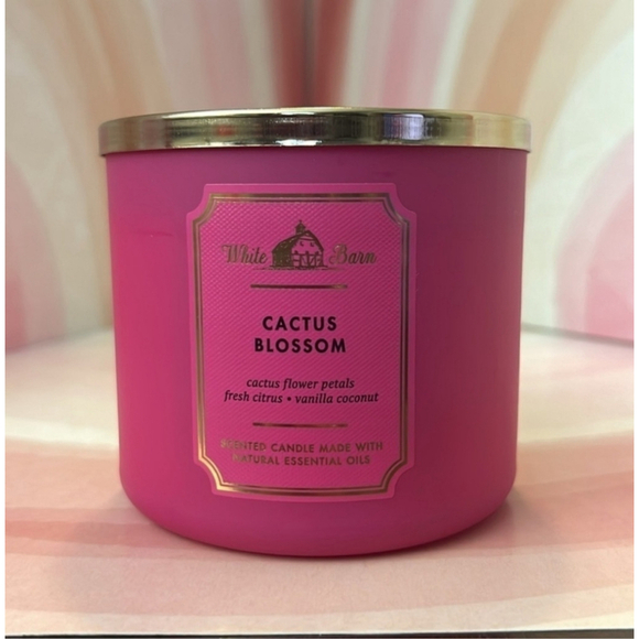 Bath and Body Works 3 Wick Candle Cactus Blossom - Picture 2 of 7